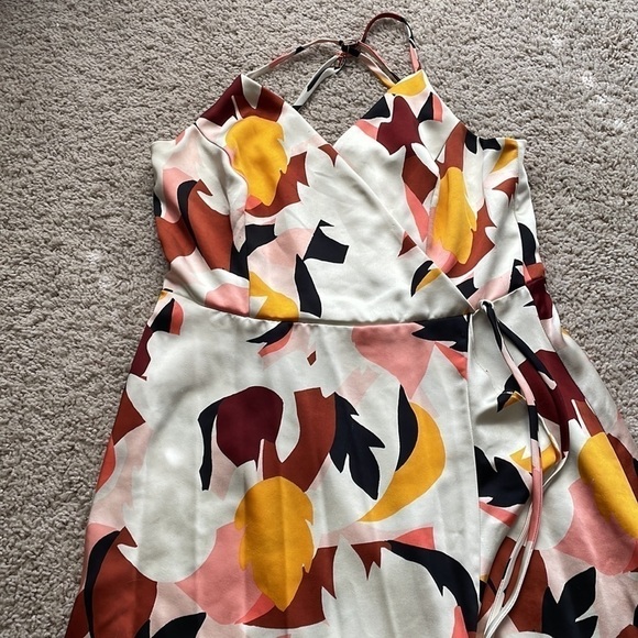 Nine West Women's Floral Print Sleeveless Maxi Dress M Medium Multicolor Boho - Picture 5 of 10